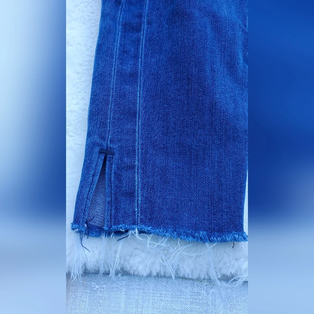 Paige Stylish Blue Cropped Jeans Size 29 - Picture 8 of 9